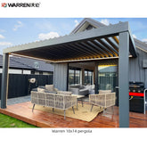 Warren 10x14 Pergola Canopy With Aluminum Living Accents Gazebo